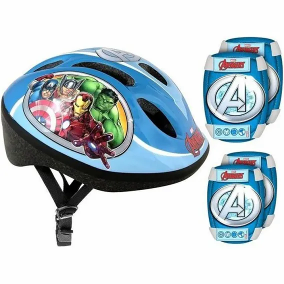 Helm und Knieschtzer Kit Stamp AVENGERS